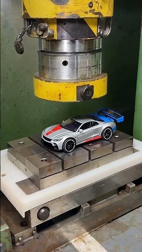 Crushing a Tiny Grey Toy Car! | Satisfying ASMR