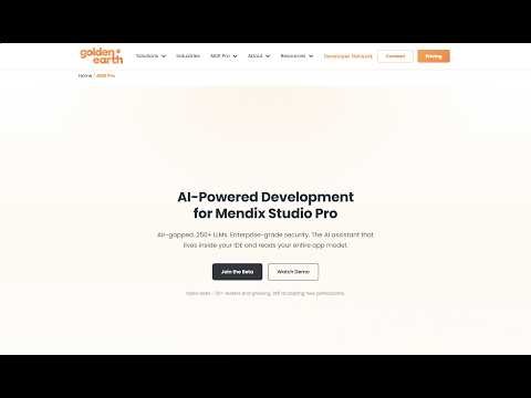 AIDE Pro - AI Development Assistant for Mendix Studio Pro | Beta Demo