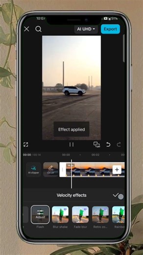 Velocity Effect in Capcut | #capcut #capcuttutorial #effect