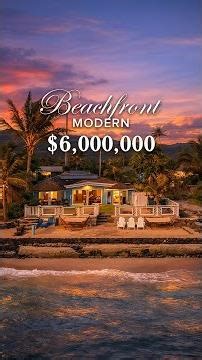 Oceanfront living on Oahu 🌊