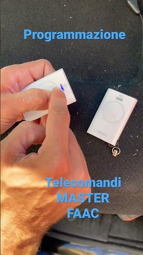 MASTER FAAC remote controls