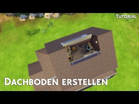 DACHBODEN bauen, Zimmer unter dem Dach - Die Sims 4 Tutorial