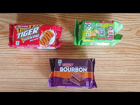 Bourbon vs Tiger Glucose vs Classic Sweet & Salty | Britannia Biscuit 🍪 | Cookie 🍪