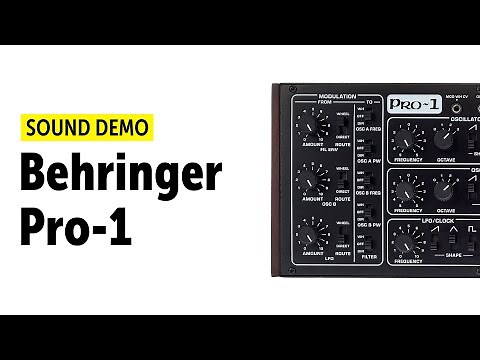 Behringer Pro-1 Sound Demo (no talking)