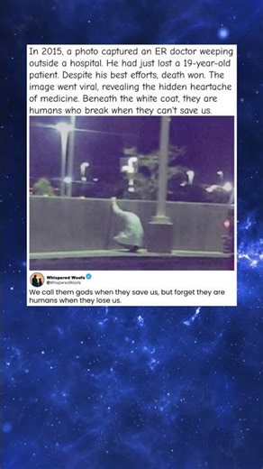 😭 Viral Photo of Crying Doctor Reveals Truth About Medicine #Doctors #Emotional #RealLife