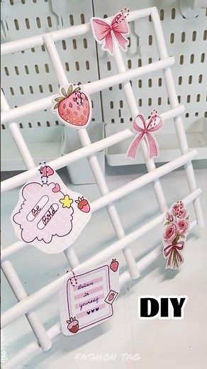 DIY paper wall grid 🖇️🎀 easy craft ideas/ paper craft #diy #craft #papercraft #ytshoppingxnykaa