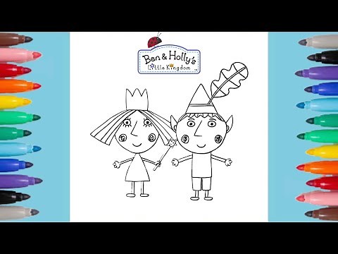 Princess Holly and Ben Elf Coloring Pages | Ben and Holly's Little Kingdom