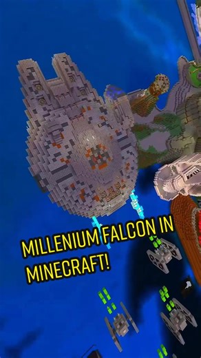 Millenium Falcon in Minecraft!