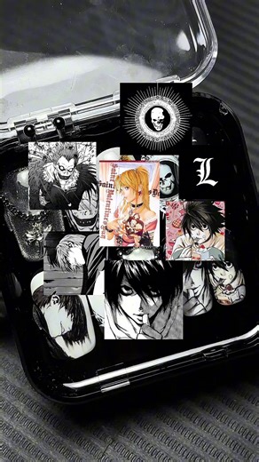Theme : 📓🖊️🍰💀 ✨ #deathnote #pressonnails #nailart #nailsartvideos