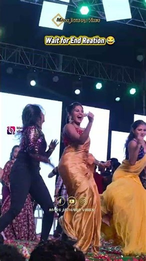 Watch Dhee Kavitha Shine on Stage: Stunning Bulreddy Song Festival Vibe! #shorts #massjathara #event