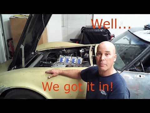 C3 Corvette LS Swap Pt. 8-The LS-1 Engine and Tremec TKX Transmission are Installed.
