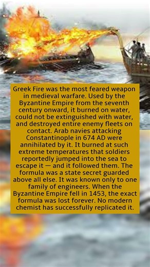 Byzantium Had a Weapon So Dangerous They Destroyed Their Own Formula Rather Than Let Anyone Steal It
