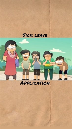 sick leave ka application #animasi #animation #doraemon #animelover #nobita