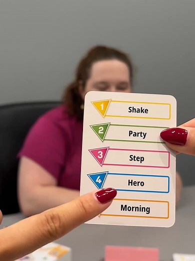 Playing Just One with some of the Asmodee crew, what clues would YOU have given? 🤔 Would your word have helped or totally confused her? 😂