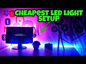 Cheapest Led Strip Light Setup on Pc Desk | desk led strip setup|led rgb strip lights installation