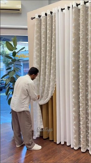 How to install double curtain at home #diy #tips #tricks #homedecor #interiordesign