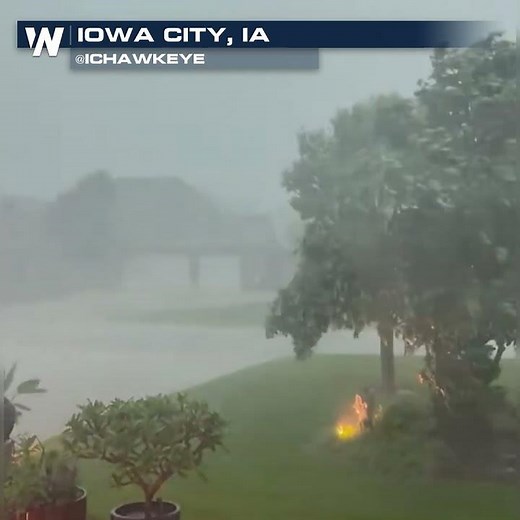 Strong storms return to Midwest - SLAM Iowa with 90MPH winds Wednesday morning