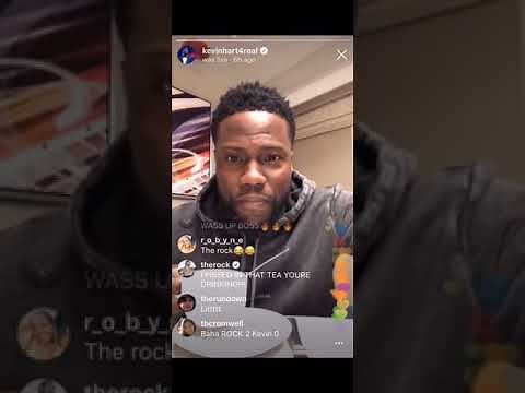 Kevin Hart ROASTS Dwayne The Rock Johnson on Instagram Live!