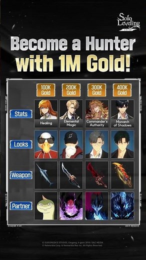 [Solo Leveling:ARISE] Become a Hunter with 1,000,000 Gold!