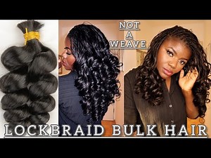 Lockbraids Loose Wave Bulk Hair | Pick & Drop With 100% Human Bulk Hair | Dilias Empire.