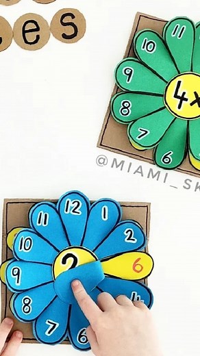 Craft & Learning Resources | The Making Of Our Multiplication Flowers! 🌼 . 💡Practice multiplication facts with these fun flowers! . How to use: 🔸Choose a multiplication... | Instagram