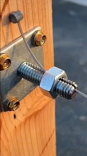 Tighten Clothesline Wire Fast Using Bolt Nut Tensioner Trick