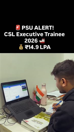 Engineer’s Guide(GATE ,PSU, Tech & Govt Jobs) | 🚨 PSU DREAM ALERT – CSL Executive Trainee 2026 🚢 Cochin Shipyard Limited (CSL) has released 64 Executive Trainee vacancies for Engineers 💪... | Instagram