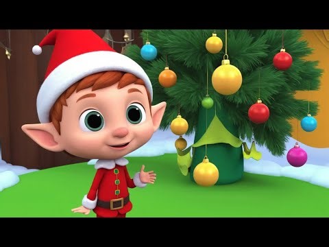 Little Elf Decorates the Christmas Tree | 3D Animated Nursery Rhyme for Kids