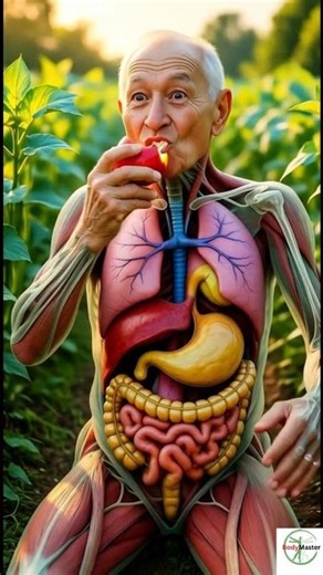 How Your Body Digests an Apple | Watch 3D Human Digestive System Animation