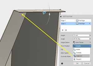 Sheet Metal - Flange Overlap