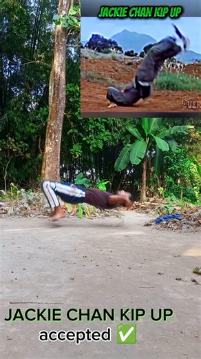 JACKIE CHAN KIP UP 💪 challenge accepted ✅🔥🔥#hardwork #youtubeshorts #viralvideo