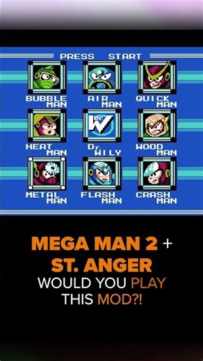 We made this mod for Mega Man 2 when developing the mod for our MM2 album release #shorts #metallica