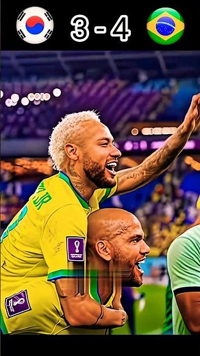 Brazil vs South Korea World Cup final Imaginary #football #shorts #neymar #footballshorts #soccer