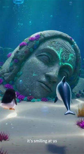 Atlantis Glow | “It’s Smiling at Us.” | Little Penguin & Dolphin Find a Sleeping Giant🐧🐬✨