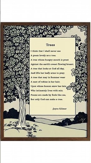 Trees | Joyce Kilmer (A Classic Nature Poem)