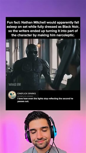 Fun fact: Nathan Mitchell would apparently fall asleep on set while fully dressed as Black