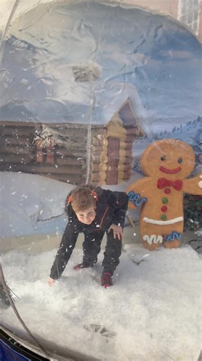 Archie found pure magic at the Ludlow Winter Festival! ❄✨ Nothing beats the joy of watching the snow swirl inside a globe – it’s like holding winter in your hands. #LudlowWinterFestival #SnowGlobeMagic #FestiveVibes” | Ludlow Town Council