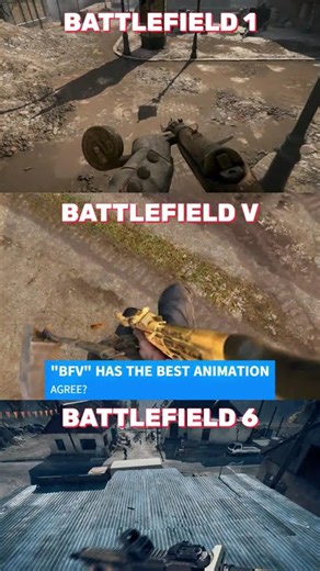 EVOLUTION OF ANIMATION IN BATTLEFIELD #battlefield6 #bf6 #comparison