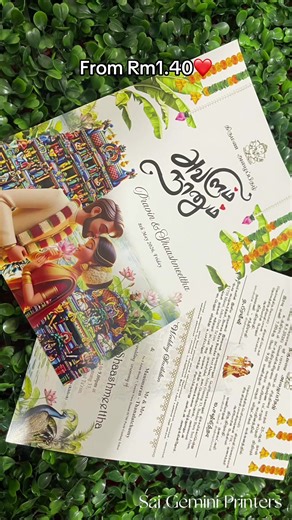 Affordable Custom Made Invitations Starting from RM1.80