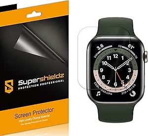 Supershieldz (3 Pack) Designed for Apple Watch SE 3/2/1 and Series 6/5/ 4 (44mm) Screen Protector, High Definition Clear Shield (TPU)