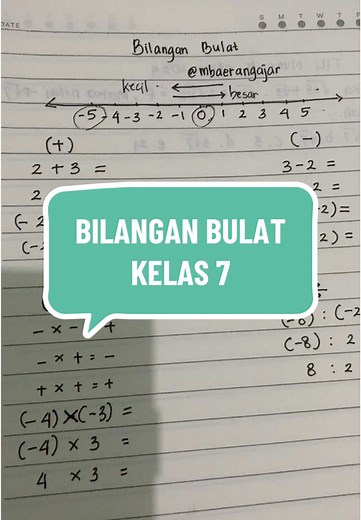 Belajar Matematika Kelas 7: Bilangan Bulat dan Operasi