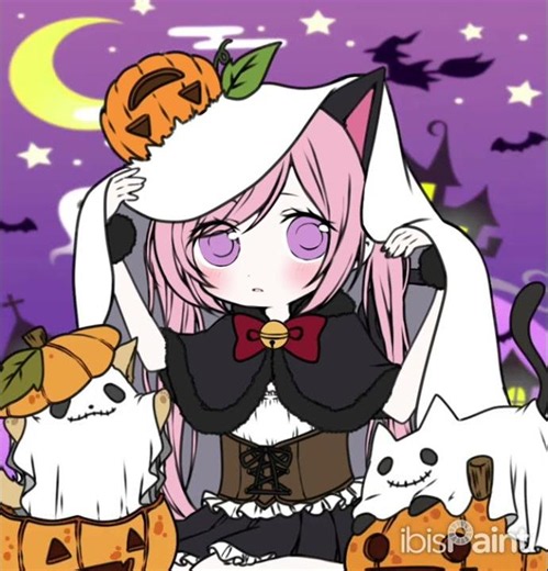 【10月季節イラスト テーマ「ハロウィン👻🎃」】 #お絵描き #蒼蝶のアトリエ