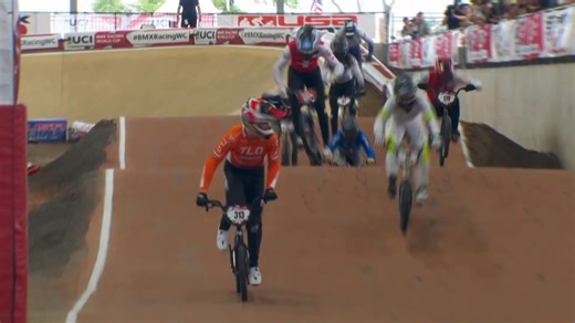 Back on 🔝 Niek Kimmann 🇳🇱 🥇 Men Elite at Round 5 in Tulsa, Oklahoma. First World Cup win since 2022 for the Olympic Champion and looking in fine form ahead of some big races coming up... #BMXRacingWC #BMXRacing | UCI BMX Racing