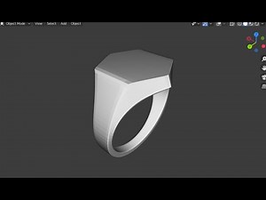 how to make beautiful simple ring with Blender for beginner