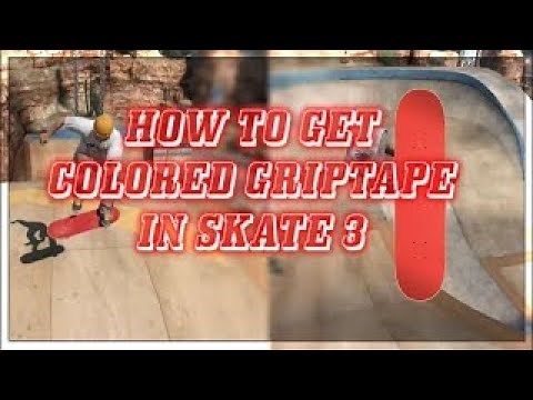 SKATE 3 COLORED GRIPTAPE/HOODIE GLITCH TUTORIAL!!