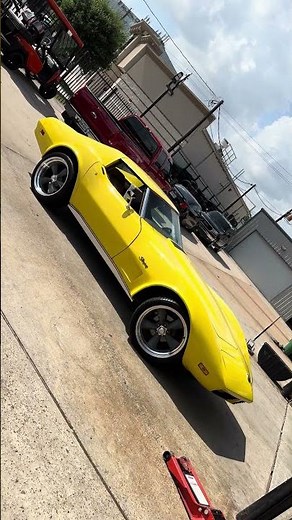 AWT - C3 Corvette Rolling On 20" Staggered American Racing Classic Torq Thrust II Wheels in Mag Gray