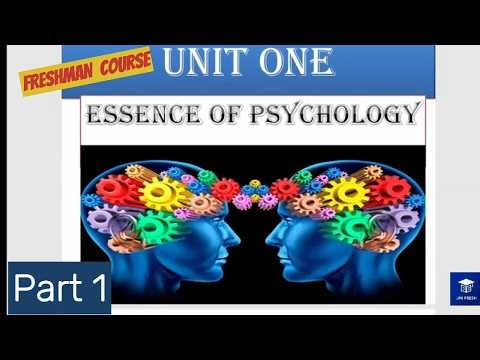 Psychology Chapter 1 Part 1 | Ethiopian University Freshman Course