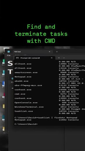 Manage and shut down tasks from #cmd !