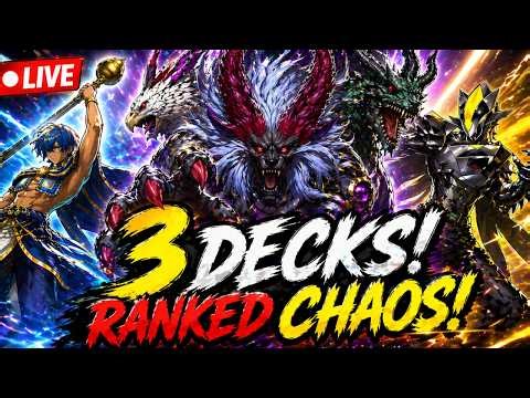 Live 🔴 3 DECKS Ranked Chaos! Chimera, HERO & Radiant Typhoon TAKE OVER | Yu-Gi-Oh! Master Duel