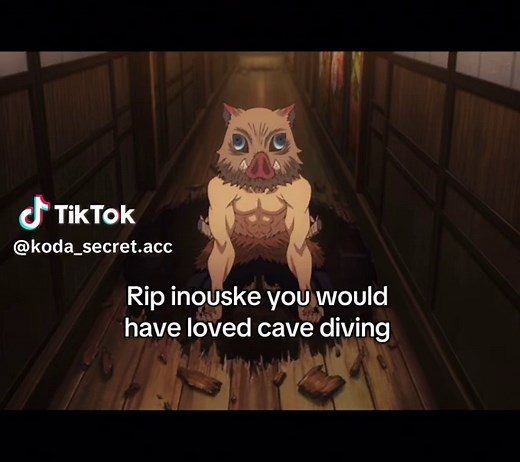 Inosuke's Silly Cave Diving Adventures in Demon Slayer